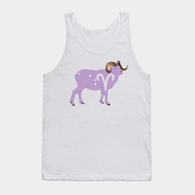 Aries (Light Purple) Tank Top by ziafrazier